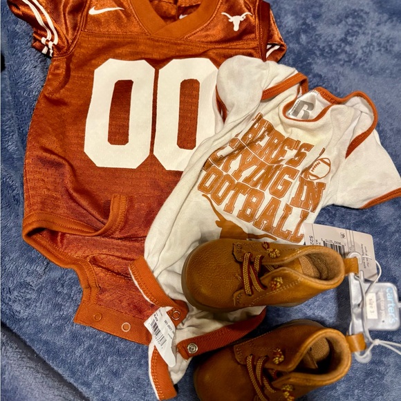 Nike Other - Nike Orange and White Kids Matching Set